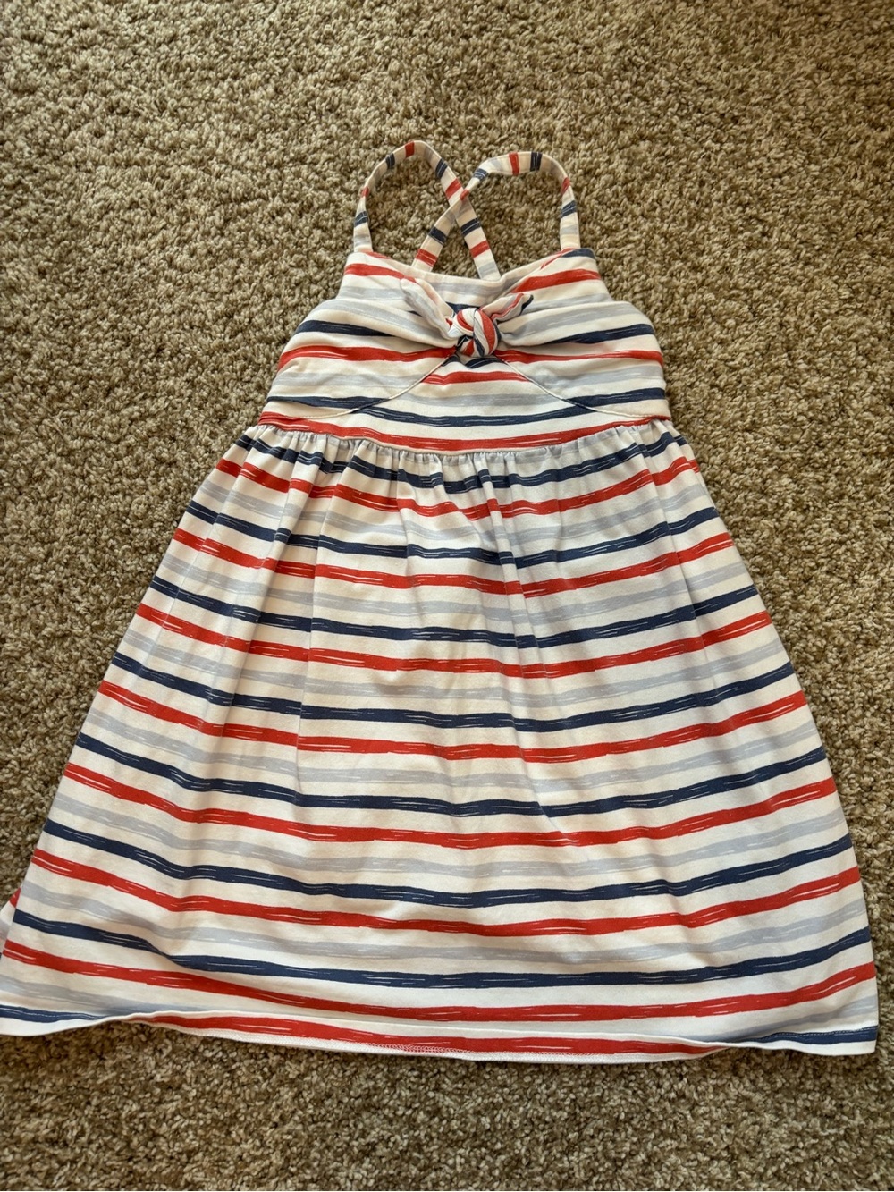Tommy Bahama Red, White & Blue Striped Girls' Sundress